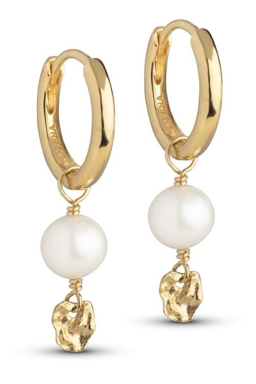 ENAMEL Copenhagen Hoops, Cara Pearls