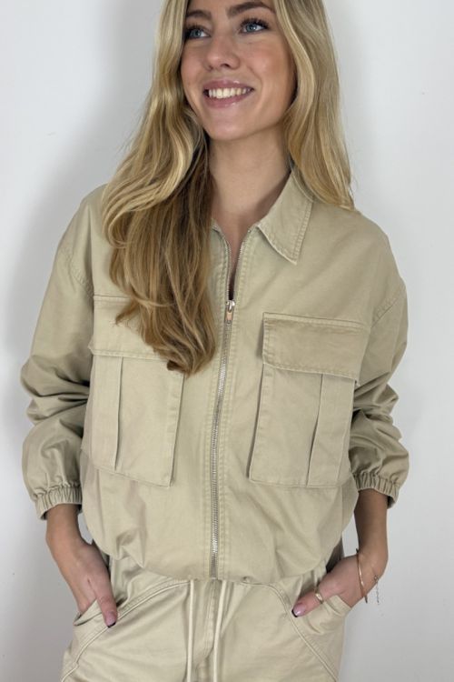 Continue - Jakke - Carrie Bomber - Sand