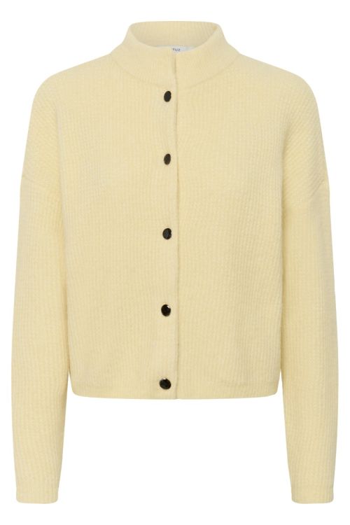 Gestuz AlphaGZ short cardigan Frozen Dew Mélange