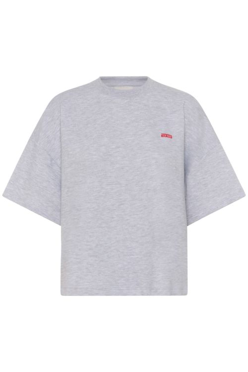 Gestuz GZgilsa sweat tee Ultra light grey mélange