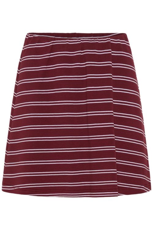 Gestuz - Nederdel - GZpilova Skirt - Cabernet Striped (Levering slut april)