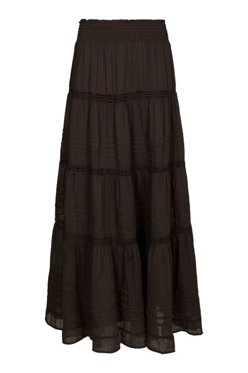 Neo Noir Nederdel Felicia S Voile Skirt Dark brown