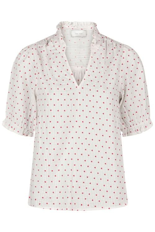 NEO NOIR Odesa Heart Blouse White