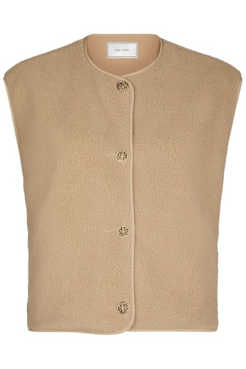 NEO NOIR Mariko Teddy Vest Sand