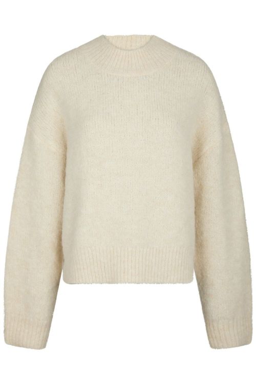 Neo Noir - Bluse - Paulina Fluffy Knit Blouse - Off White