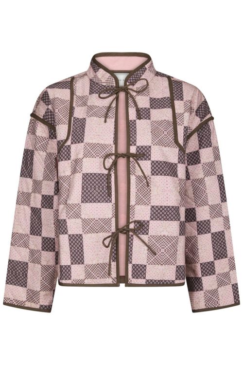 NEO NOIR Calah Square Mix Jacket ROSE