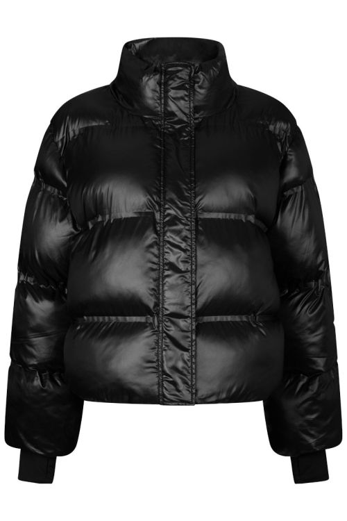 Neo Noir - Jakke - Rhea Shiny Puffer Jacket - Black