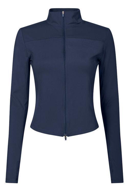 NEO NOIR Nolana Zip Blouse Navy