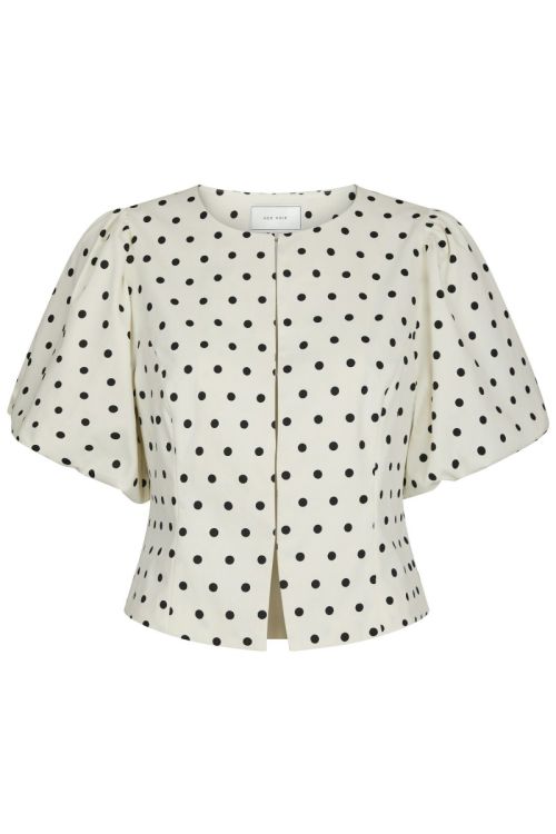 NEO NOIR Anela Dot Blouse White