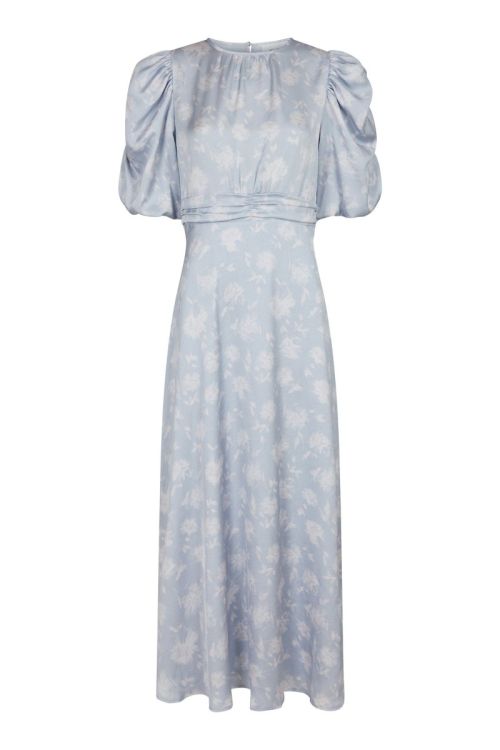 NEO NOIR Kikka Faded Flower Dress Light Blue