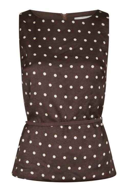 NEO NOIR Nassa Big Dot Top Dark brown