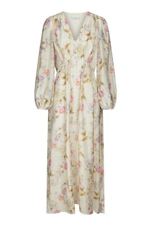 NEO NOIR Silfi Vintage Flower Dress Off White