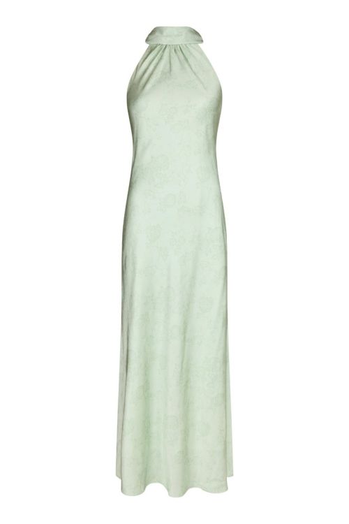 NEO NOIR Fiona Pattern Satin Dress Light green