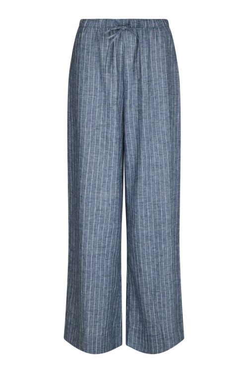 NEO NOIR Heifa Emb Stripe Pants Blue