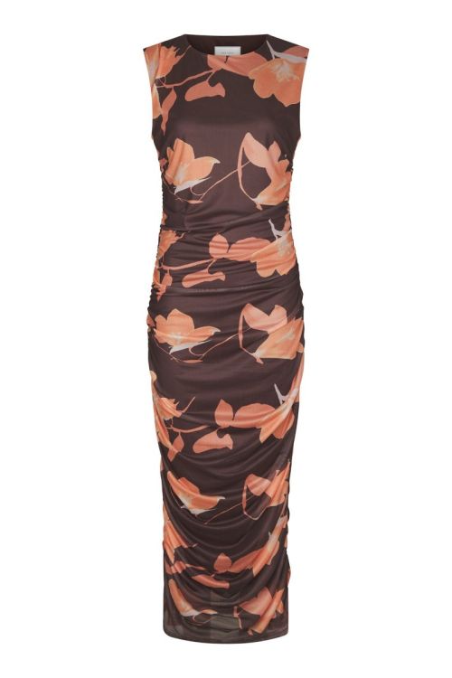 NEO NOIR Corilina Flower Mesh Dress Brown