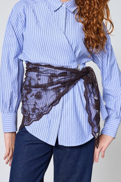 SISTERS POINT SCARF-501 D. Chocolate