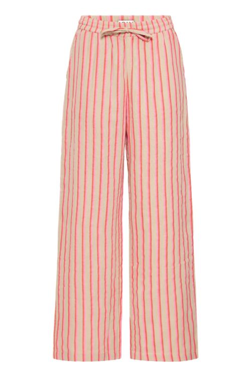 Ichi - Bukser - Foxa Striped Beach PT - Azalea Stripe (Levering midt april)