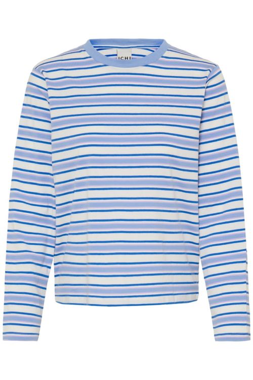 Ichi - Bluse - Mira Loose - Blue Multi Stripe