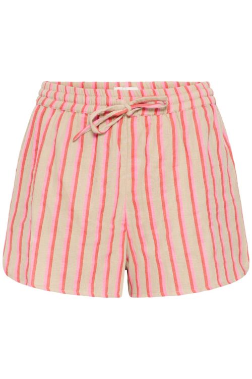 Ichi - Shorts - Foxa Shorts Striped - Azalea Stripe (Levering midt april)
