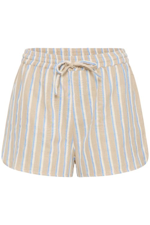 Ichi - Shorts - Foxa Shorts Striped - Placid Blue Stripe (Levering midt april)