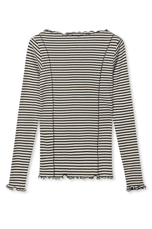 Mads Nørgaard 2X2 Cotton Stripe Siri Top Vanilla Ice/Black