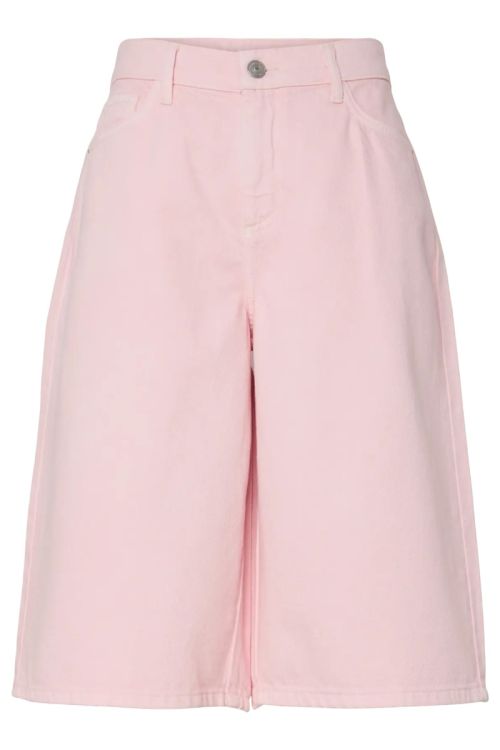 Pieces - Shorts - Sky MW Denim Jorts - Roseate Spoonbill