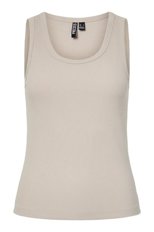Pieces - Top - May Tank Top - Silver Gray