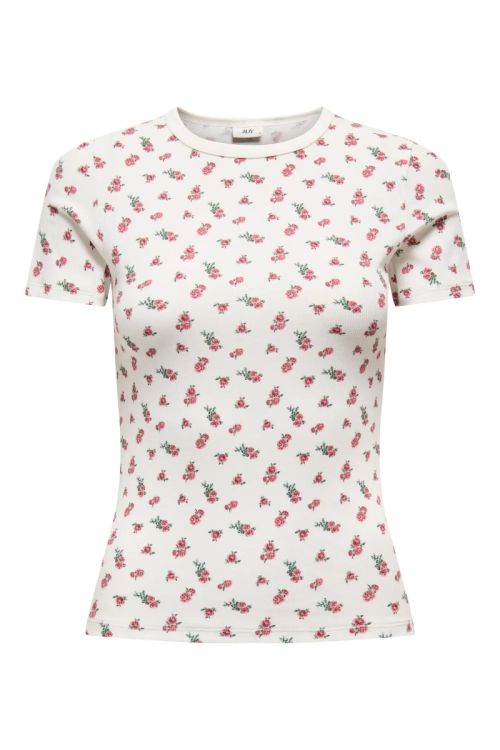 JdY JDYLUCKY S/S O NECK TOP JRS DIA Cloud Dancer ROSE