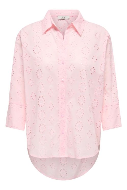 JdY JDYTALLIE 3/4 LONG SHIRT WVN NOOS Chalk Pink 2024 BRODERIE ANGLAISE