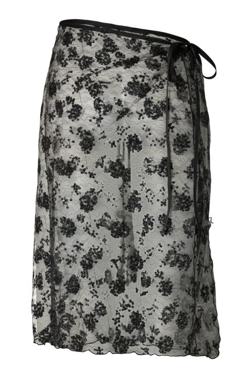 Pieces PCNATASJA LACE SARONG Black