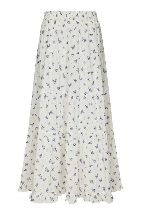 NEO NOIR Asta Small Blossom Skirt White Blue