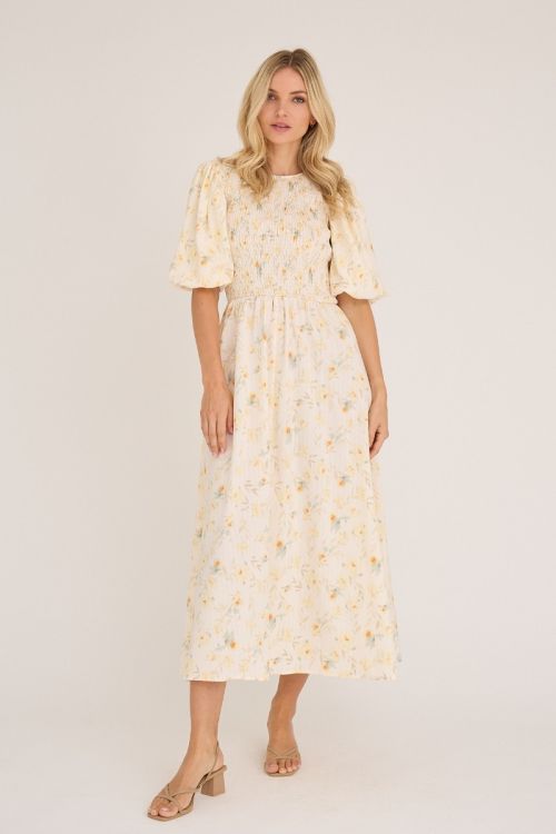 A-View Tabita dress 201 Sand/yellow