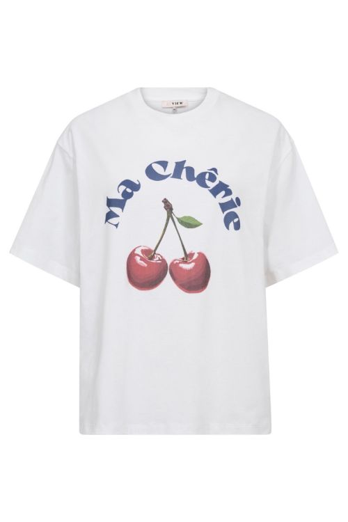 A-View - T-shirt - Best Cherie Tee - White