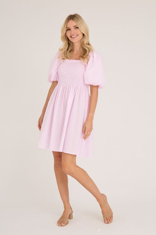 A-View Cheri short dress 147 Pale rose
