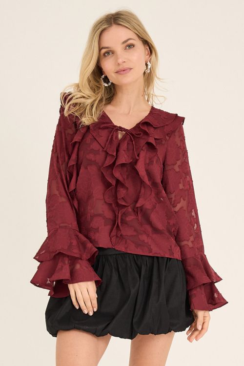 A-View Floretta blouse 266 Cabernet