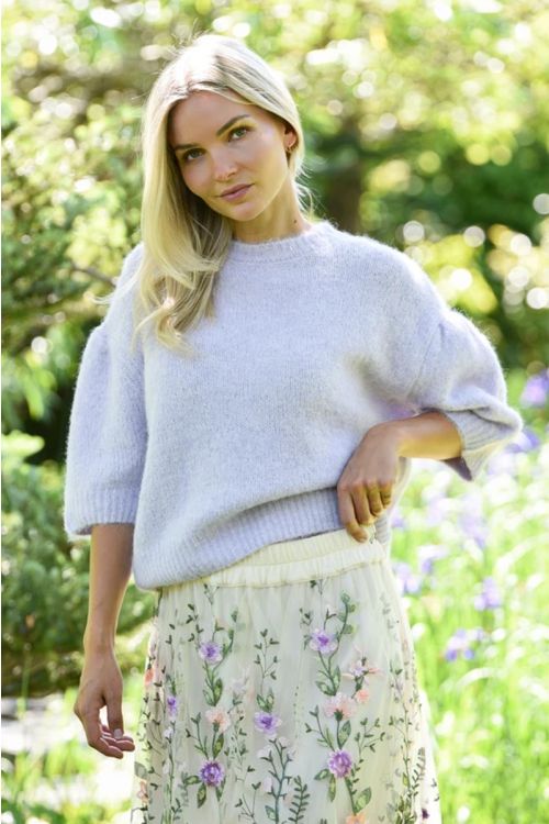 A-View Inge s/s knit pullover 301 Lilac