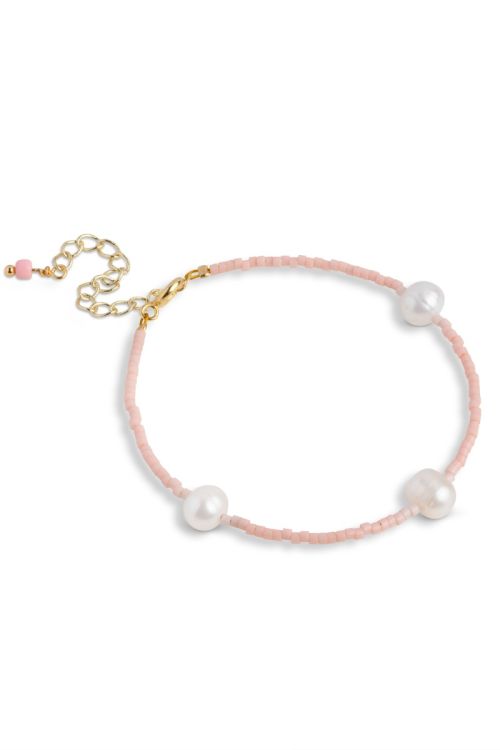 Enamel - Armbånd - Bracelet, Petra - Light Pink (Levering midt april)
