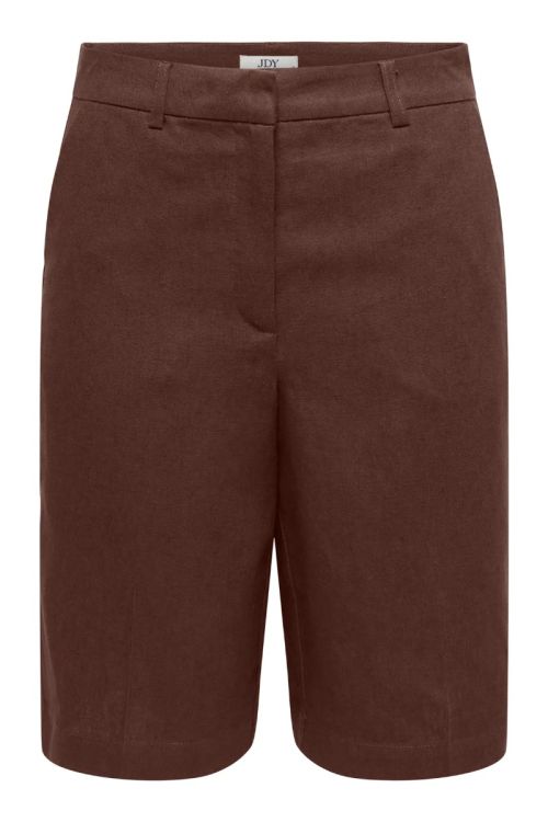 JdY JDYNAOMI LINEN MW BERMUDA SHORTS TLR Chicory Coffee