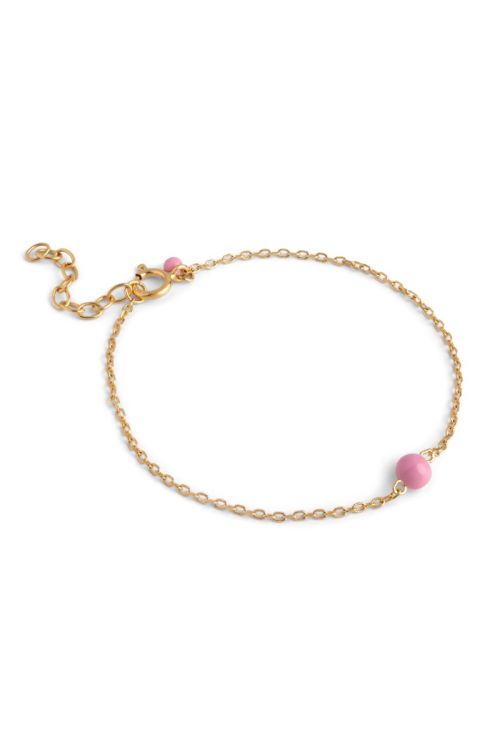 Enamel Armbånd Bracelet, Balloon Pink