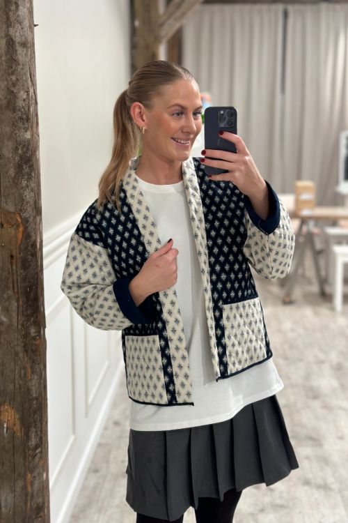 JDY Jakke Avalon L/S Quilted Jacket Egret