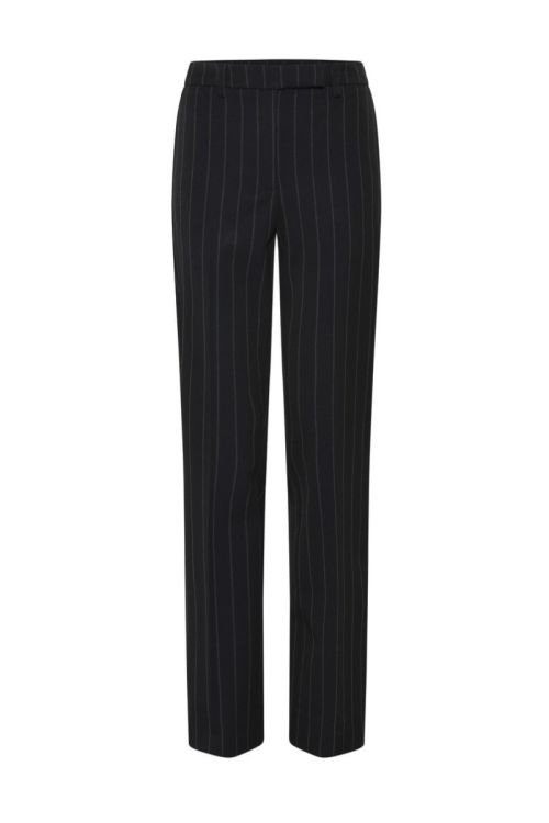 Bruuns Bazaar Bukser Women HydrangeaBBCigga Pants Black Pinstripe