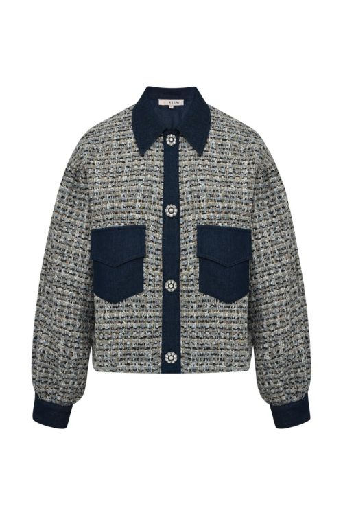 A-View Coco Jacket 144 White/Blue