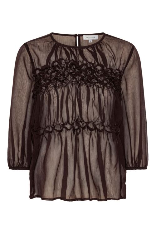 Continue - Bluse - Githa Mesh - Brown