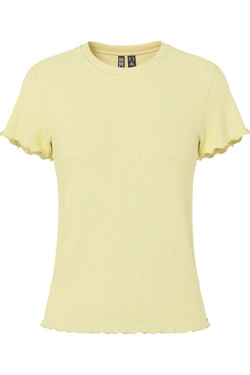 Pieces PCNICCA SS O-NECK TOP JRS NOOS French Vanilla
