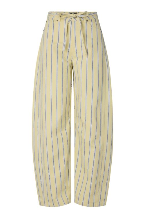 Pieces PCBILLO MW TIE BARREL JEANS French Vanilla CLOUD DANCER & BEAUCOUP BLUE & OYSTER MUSHROOM