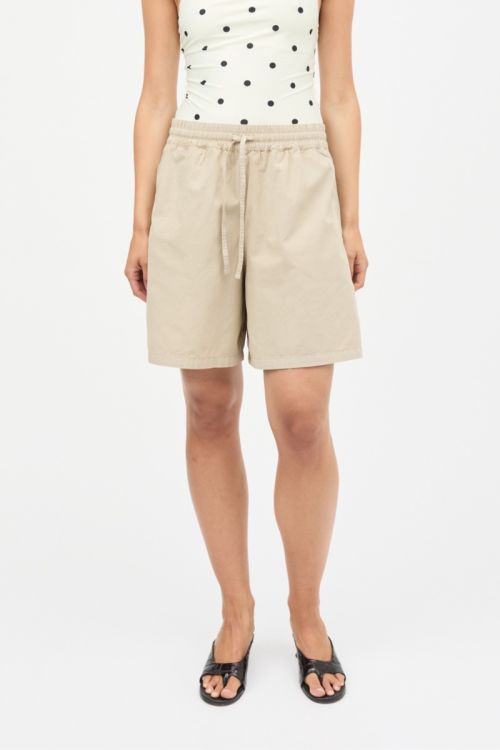 Mads Nørgaard Dyed Weave Joey Shorts Plaza Taupe
