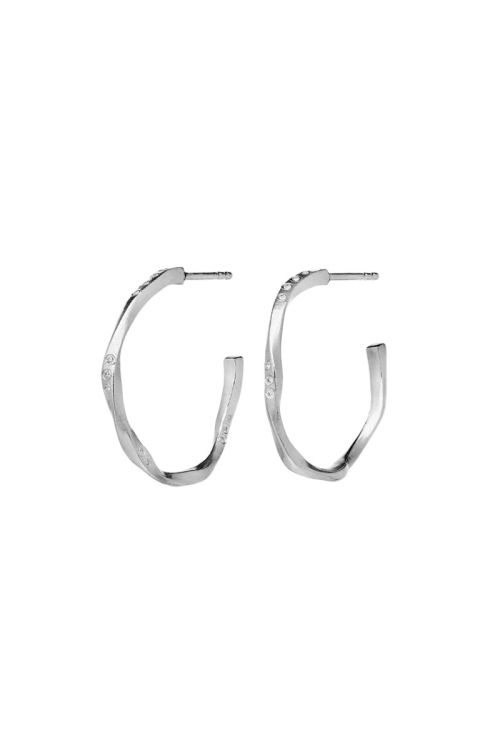 Maanesten - øreringe - Echo Midi Earrings - Sølv