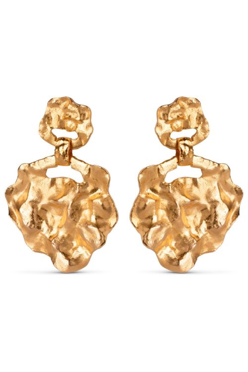 Enamel - Øreringe - Windy Large - Guld 