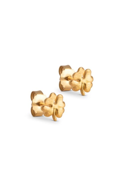 Enamel - Øreringe - Studs Organic Clover - Gold