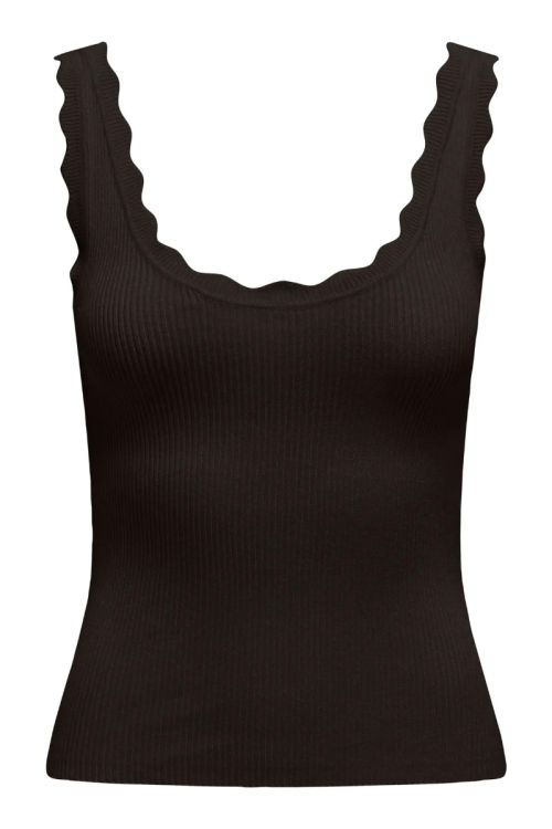 JdY JDYNANNA S/L SCALLOP EDGE TOP KNT NOOS Chocolate Torte